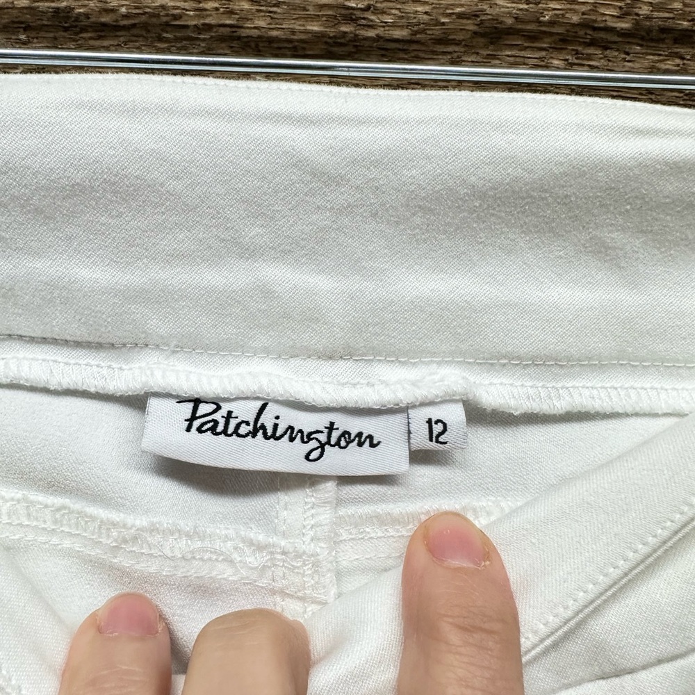 Patchington White Pearl & Stud Embellished Croppe… - image 6